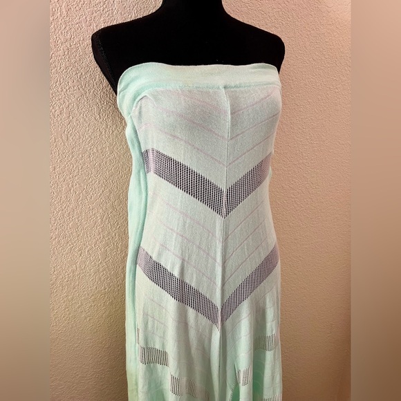 Ioanna Kourbela Mint Green Strapless Knit Jumpsuit Size Small - Picture 5 of 15